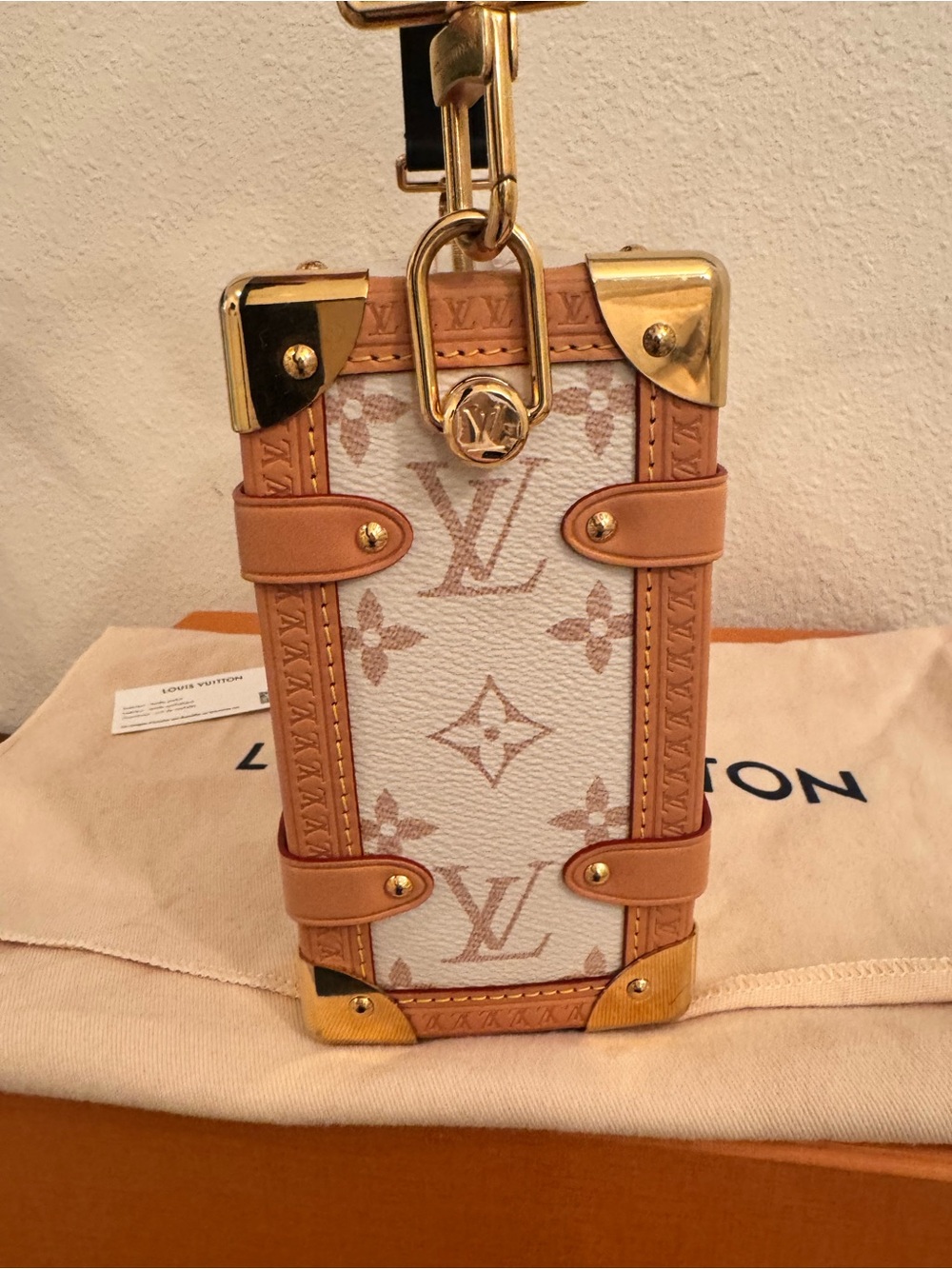 Louis Vuitton Side Trunk PM Monogram White brown Black Bag - Picture 4 of 16